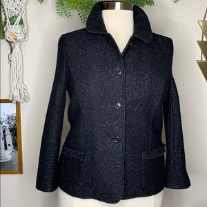 Talbots Petites black shimmer blazer - 16P